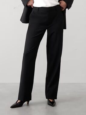 STRAIGHT HIGH-RISE SCULPTED TROUSER -NWT size 18